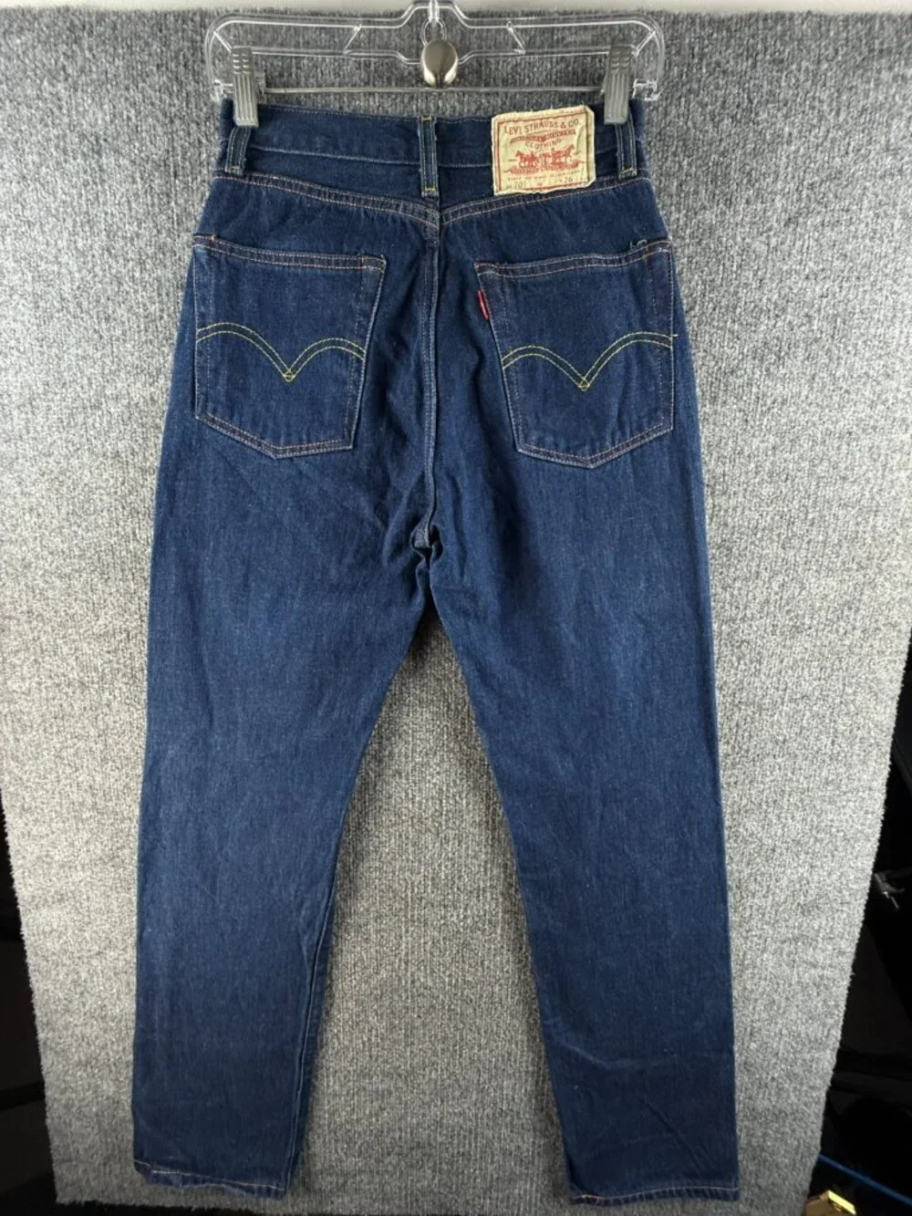 Levis 702 LVC Jeans Selvedge Big E Denim Jeans Dark Wash All Cotton ACTL 26X32